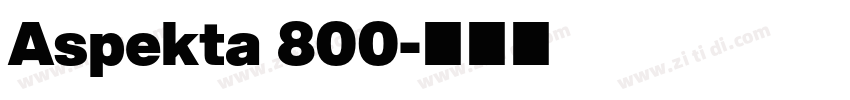 Aspekta 800字体转换